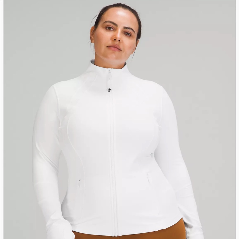 Lululemon White Define Jacket Size 8 NWOT.